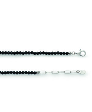 4822042 – Chain Spinel black, 925/- lobster clasp, 42+3cm, 3mm