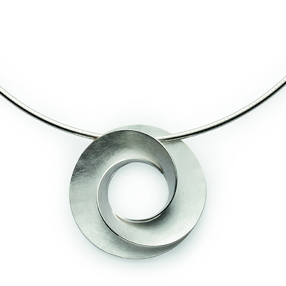 48241 – 925/- Pendant, rhodium-plated, matte/polished