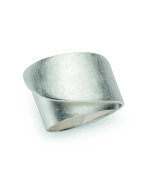 4825154 – 925/- Ring, rhodium-plated, matte/polished