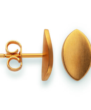 48370 – 925/- Earrings, gold-plated, matte