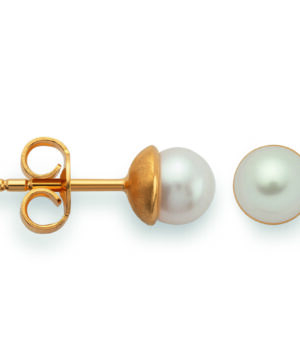 48380 – 925/- Earrings, fg, polished, cultured pearl 2.1ct