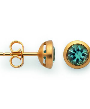 48400 – 925/- Earrings, fg, polished, blue topaz 1.16ct