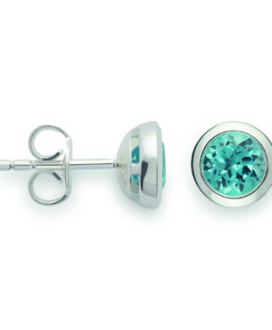 48430 – 925/- Earrings, polished, blue topaz 1.25ct