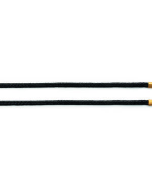 48580100 – Mokuba ribbon black, 925 / end pieces color, 100cm, 3mm