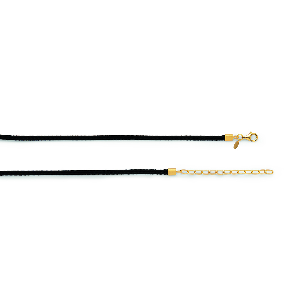 4861050 – Mokuba ribbon black, round anchor. fg, 50+5cm, 2mm