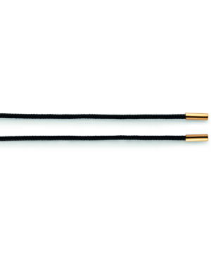 4863070 – Nylon strap black, 925 / end pieces fg., 70cm, 2mm