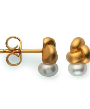 48650 – 925/- Earrings, fg, matte, cultured pearl 0.93ct