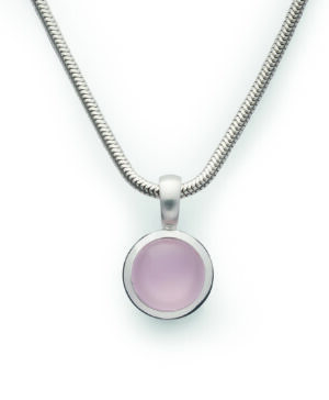 48660 – 925/-Pendant, polished, rose quartz 1.58ct