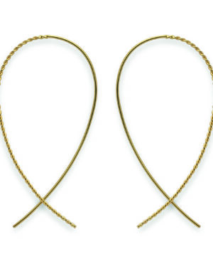 48720 – 925/- Earrings, gold plated, polished