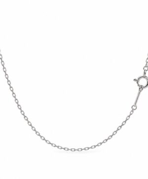 500-26063-45CM - Platinum Diamond Cut Cable Chain 0.70mm 45cm