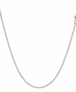 500-26064-45CM - Platinum Diamond Cut Rolo Chain 0.85mm 45cm