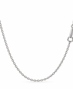 500-26065-45CM - Platinum Diamond Cut Cable Chain 0.95mm 45cm