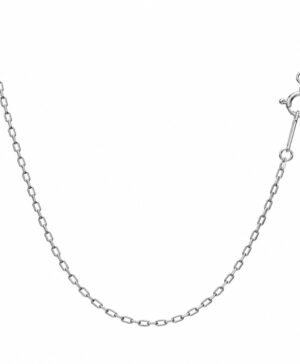 500-26070-45CM - Platinum Shine Cut Cable Chain 0.80mm 45cm