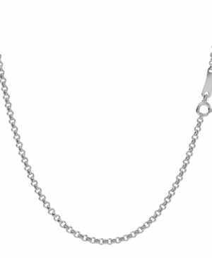 500-26074-45CM - Platinum Rolo Chain 1.30mm 45cm