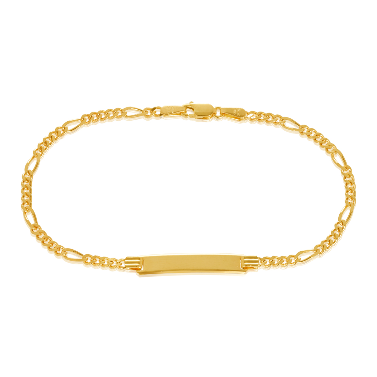 70BPK501/4-Yellow-18.50cm - 375/- ID Bracelet