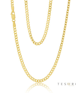 80HKI445/4 (750)-Yellow-55cm - 750/- 3.15mm 6 Sides Open Superlight Gremuetta Curb Rada Chain