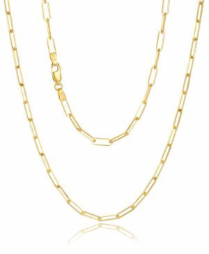 70KRD012/4-Yellow-45cm - 375/- 3.30mm Elongated Forzatina Cable Chain