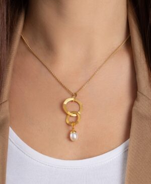 Alternative view of 41010 – 925/- Pendant, matte/brushed fg, cultured pearl 3.23ct