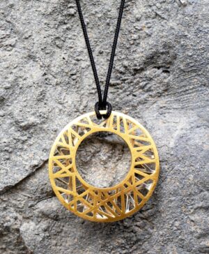 Alternative view of 44130 – 925/- Pendant "50 Years", partly gold-plated, brushed